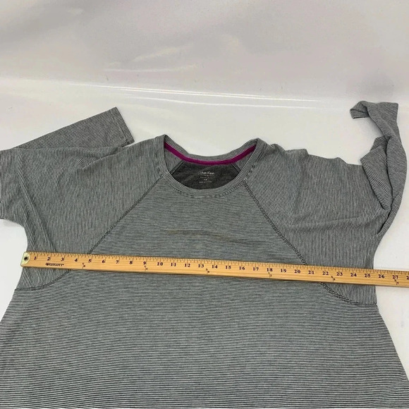 Calvin Klein Performance Blouse Top Woman 1X Stripe Raglan Long Sleeve Quick Dry - Picture 8 of 10